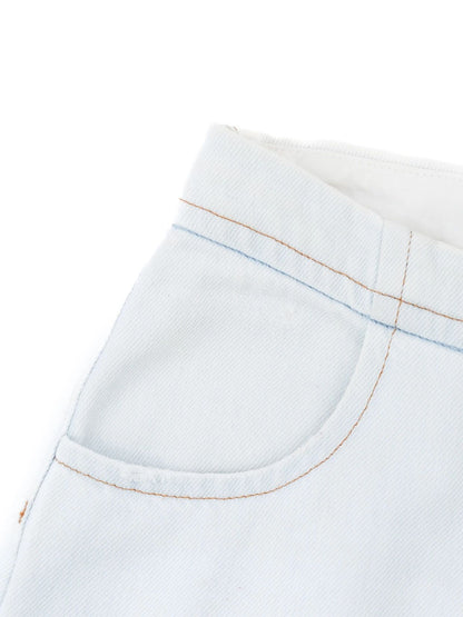 Excellent Maison Margiela Blue Cotton Denim Pants Size S