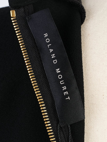 EXCELLENT Roland Mouret Black Viscose Top Size S with Structured Shoulders