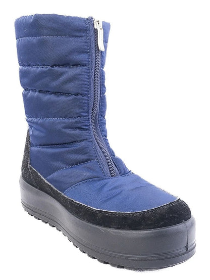 Excellent Jog Dog Blue Quilted Winter Boots Size 40 with Zip Closure