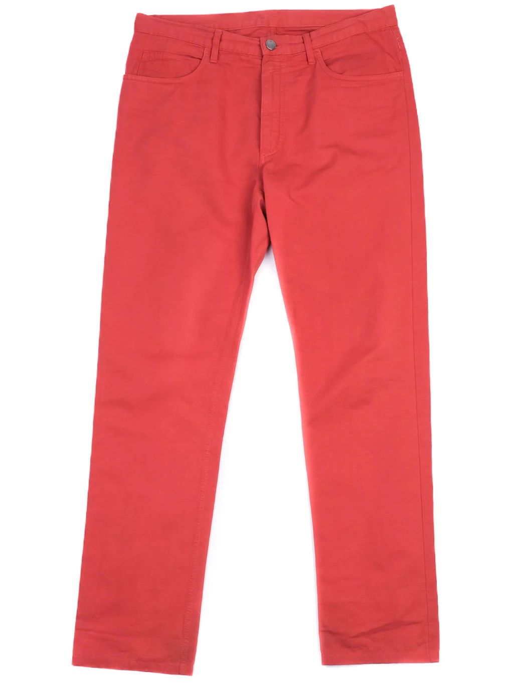 Excellent Loro Piana Red Cotton Pants Size XL for Men