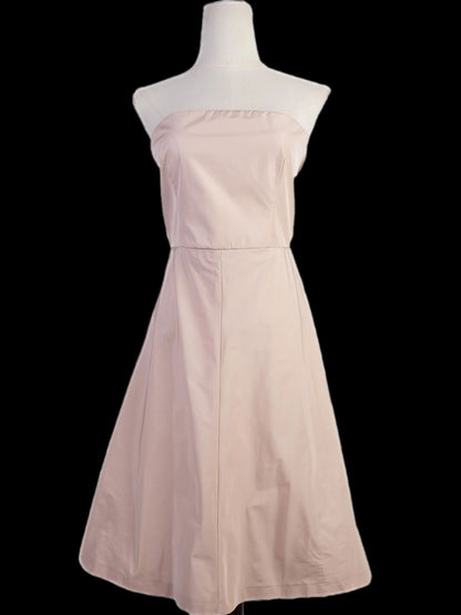 Perfect Valentino Pink Strapless Dress Size S Polyester