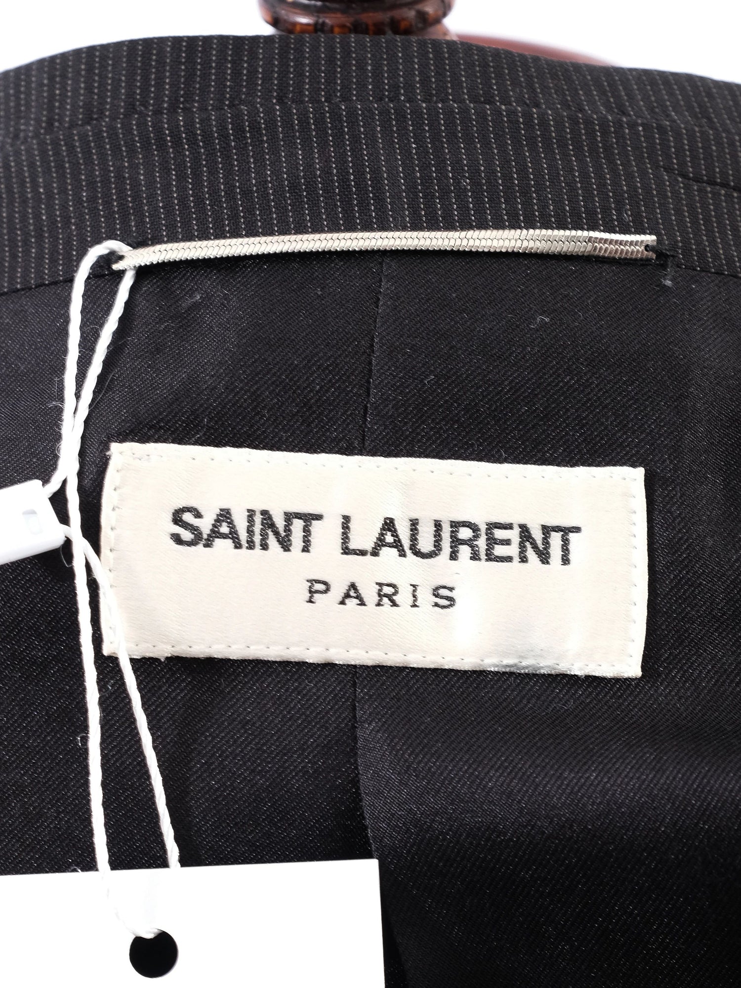 Perfect Saint Laurent Black Wool Blazer Size XL for Men