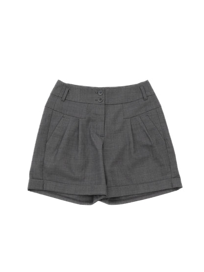 Excellent Weekend MaxMara Gray Wool Shorts Size S