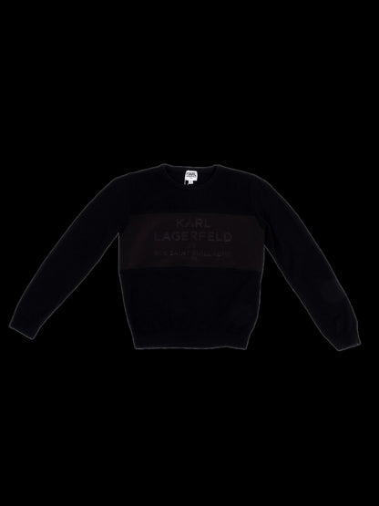 Excellent Karl Lagerfeld Kids Black Sweater Size 8