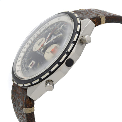 Vintage Breitling Navitimer Chrono-matic Black And White Dial Mens Watch 1806