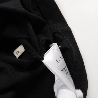 Gucci T-shirt Cotton Tops Black Multicolor Logo Xs