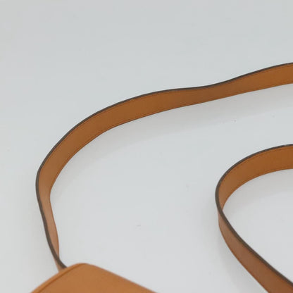 Christian Dior Shoulder Bag Leather Beige Auth