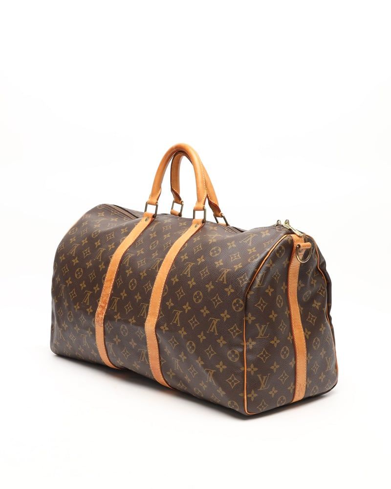 Louis Vuitton Monogram Keepall Bandouliere 50 Weekend Bag
