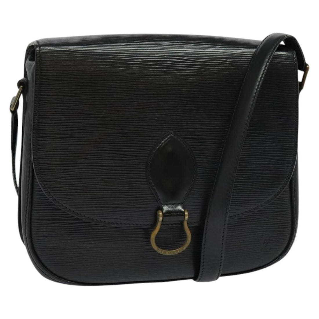 Louis Vuitton Epi Saint Cloud Gm Shoulder Bag Black Noir M 52192 Lv Auth
