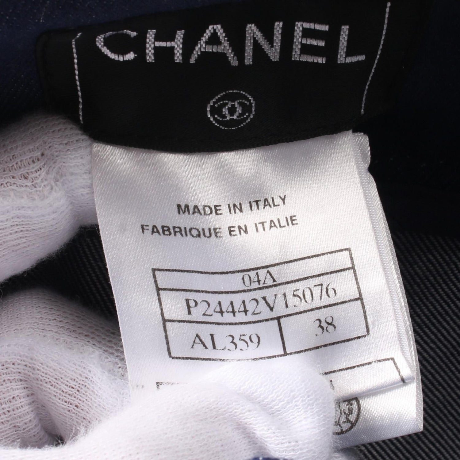Chanel Blue Denim Pants Cotton P 24442v 15076