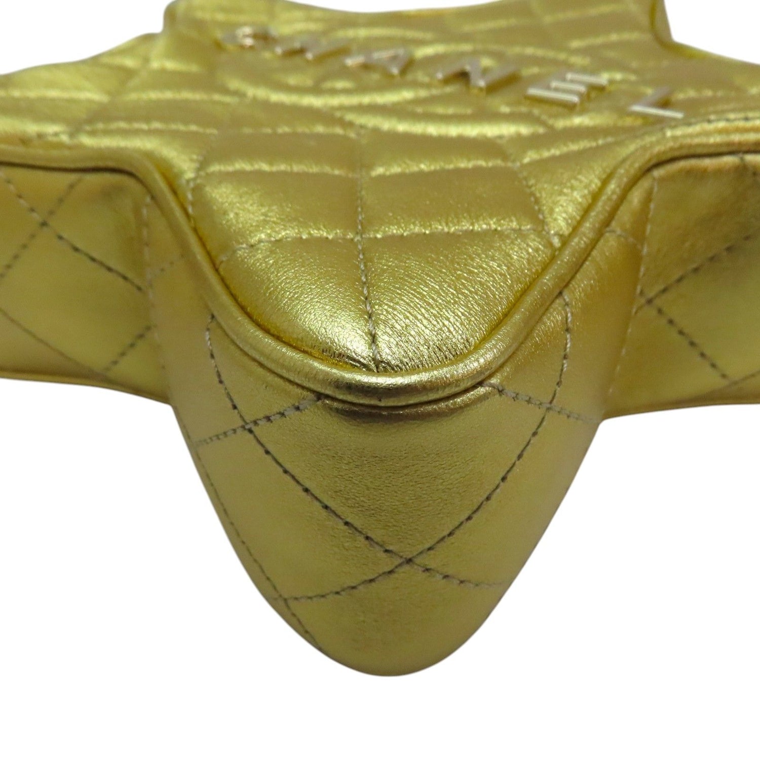 Chanel Matelasse Star Shoulder Bag Lambskin Gold