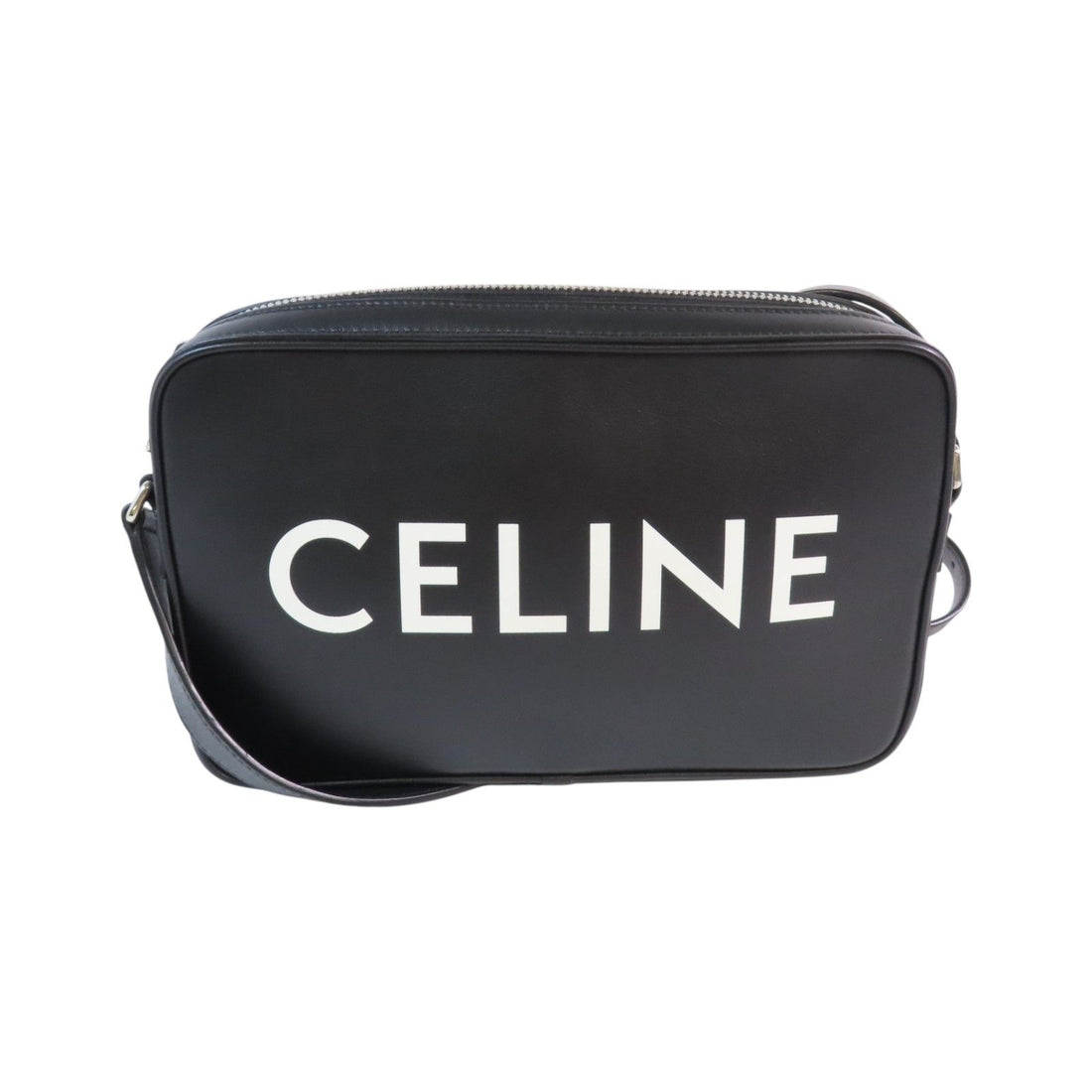 Celine Cowhide Leather Shoulder Bag Silver Shoulder Bag Black Calfskin (cowhide) F-cu-3201