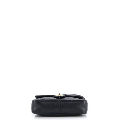 Chanel Chain Handle Flap Bag Quilted Calfskin