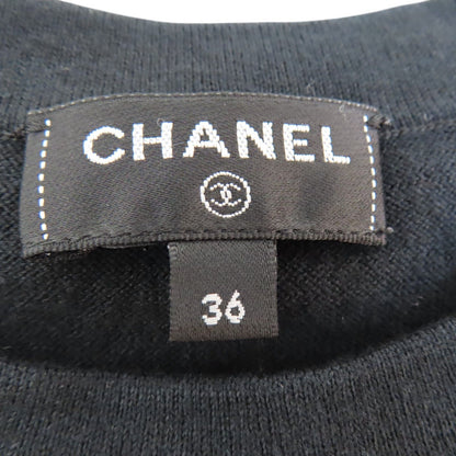 Chanel Short Sleeve T-shirt Black Cotton 36
