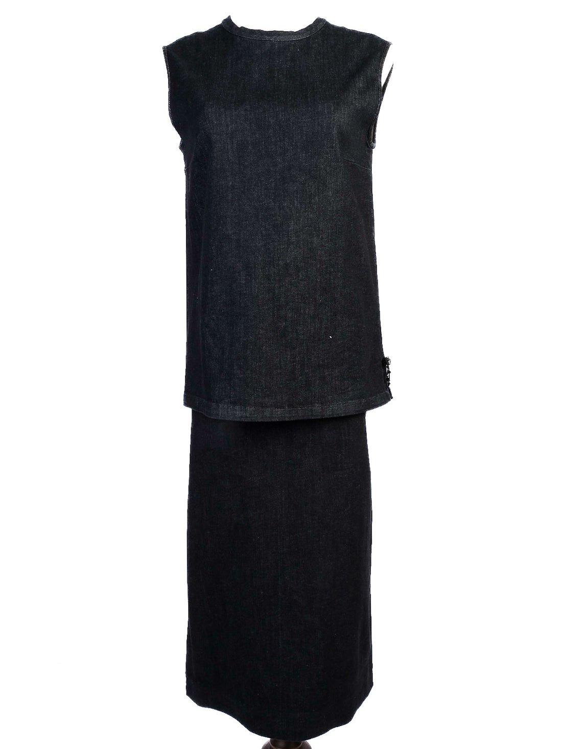 Max Mara Black Cotton Dress Size S Excellent Condition