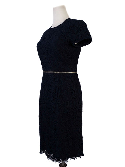 Excellent Burberry Blue Lace Dress Women&
