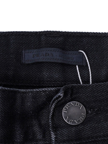 Excellent Prada Black Cotton Jeans Women&
