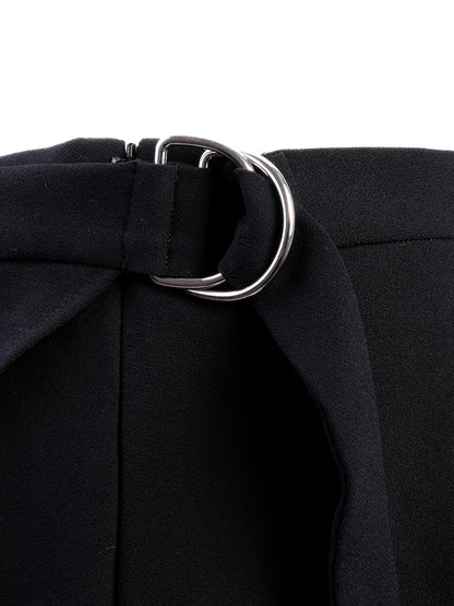 NEW Iro Black Layered Skirt Ruffled Design Size S