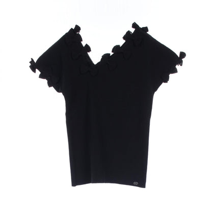 Chanel Black T-shirt Cotton Nylon P 35209k 02068