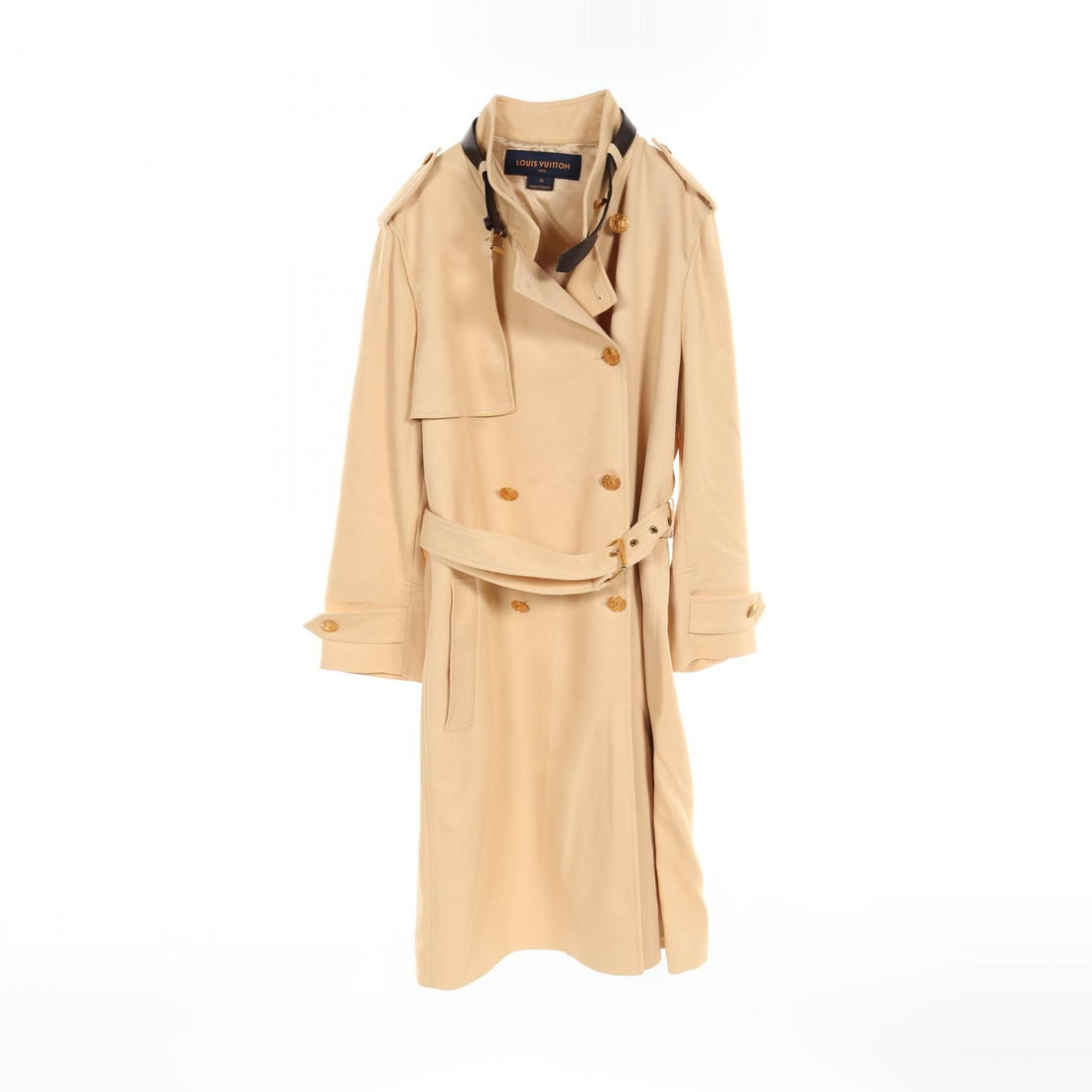 Louis Vuitton Belt Color Lv Button Beige Trench Coat Rw 231w Us 8 Focx 27