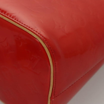 Louis Vuitton Vernis Houston Hand Bag Red M 91092 Lv Auth