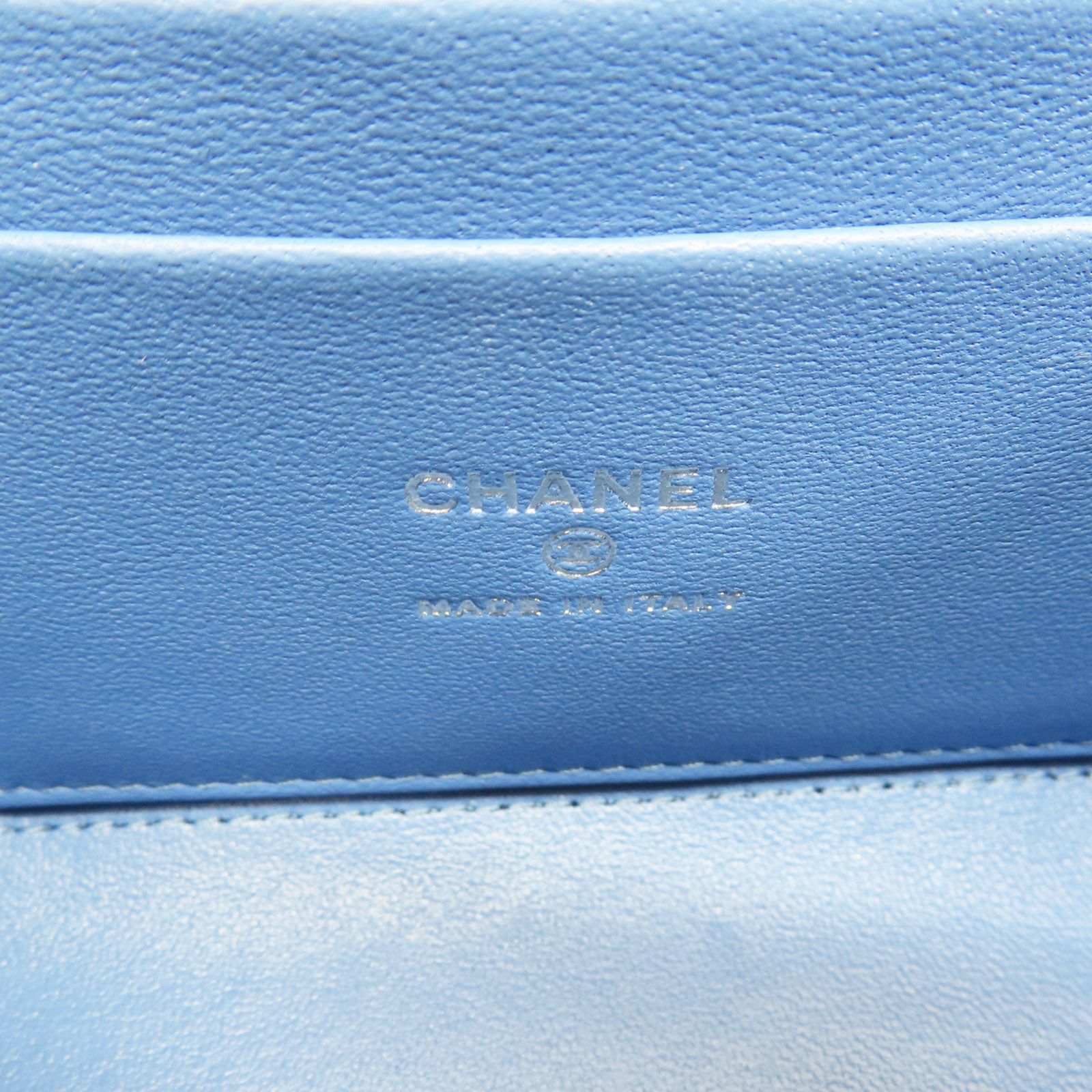 Chanel Sweetheart Small Vanity Case Shoulder Bag Denim Blue