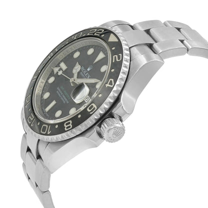 Rolex Gmt-master II Black Index Dial Oyster Steel Automatic Mens Watch 116710LN