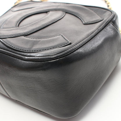 Chanel Black Matelasse Big Coco Mark Shoulder Bag Lambskin (sheep Leather)