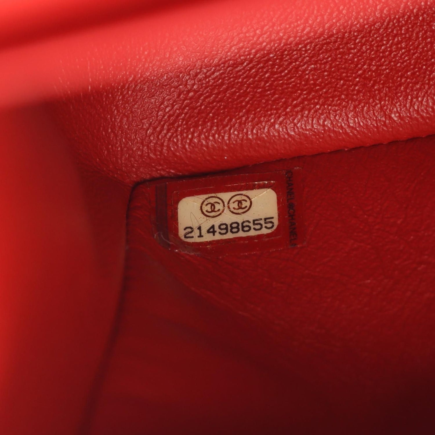 Chanel Red Deca Matelasse 30 Classic Large W Flap Shoulder Bag Calfskin (cowhide) A 58600