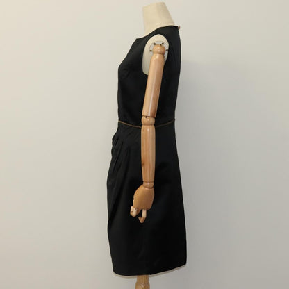 Chanel One Piece Silk Black Cc Auth