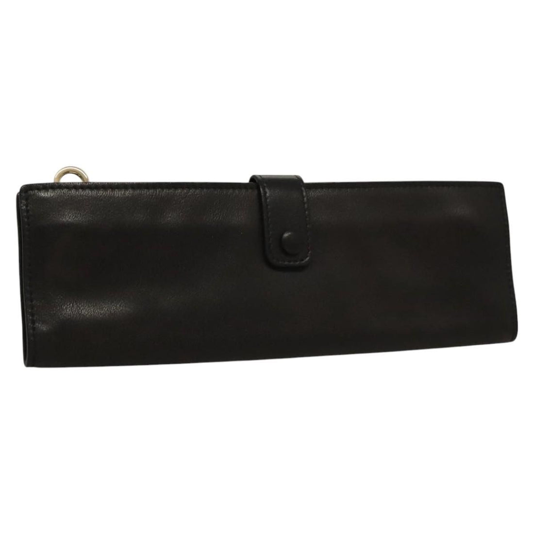Bottega Veneta Pouch Leather Black Auth