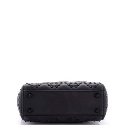 Christian Dior Ultra Matte Lady Dior Chain Bag Cannage Studded Lambskin Mini