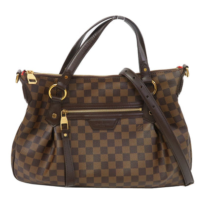 Louis Vuitton Damier Evora Mm Gold Hand-ground Shoulder Bag For Back Bag Brown 2way Shoulder Bag N 41131