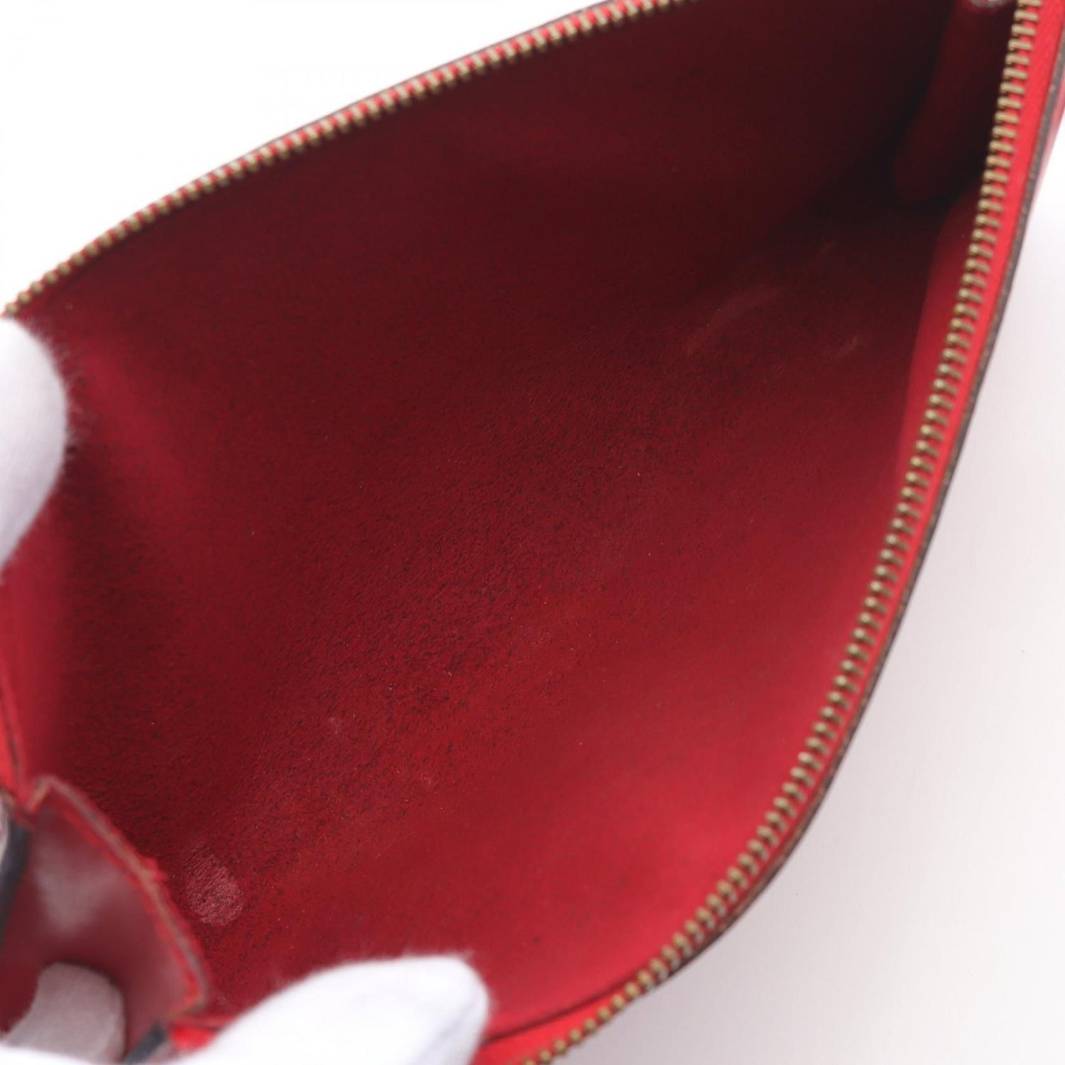 Louis Vuitton Pochette Accessoires Castilian Red Red Handbag M 52957
