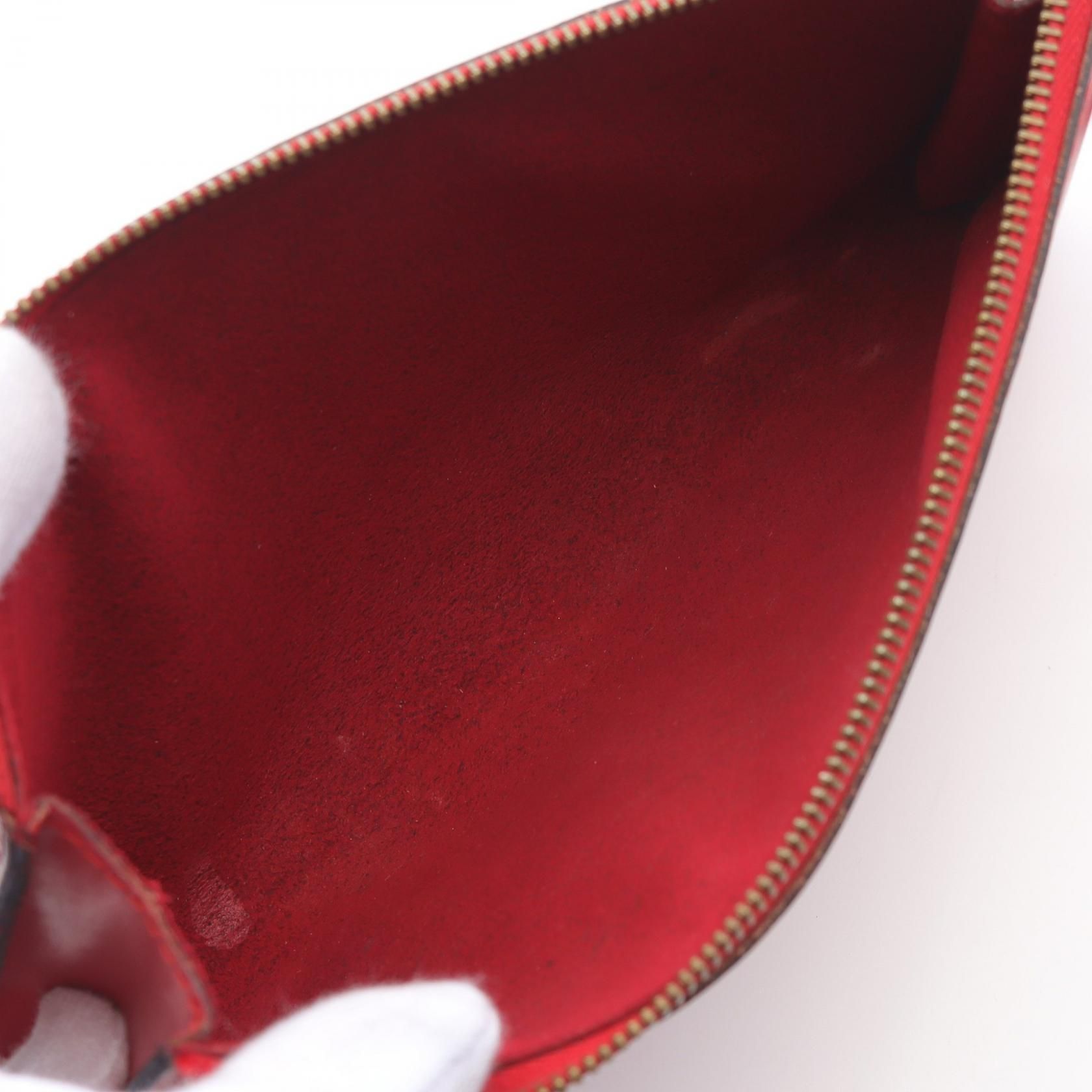 Louis Vuitton Pochette Accessoires Castilian Red Red Handbag M 52957