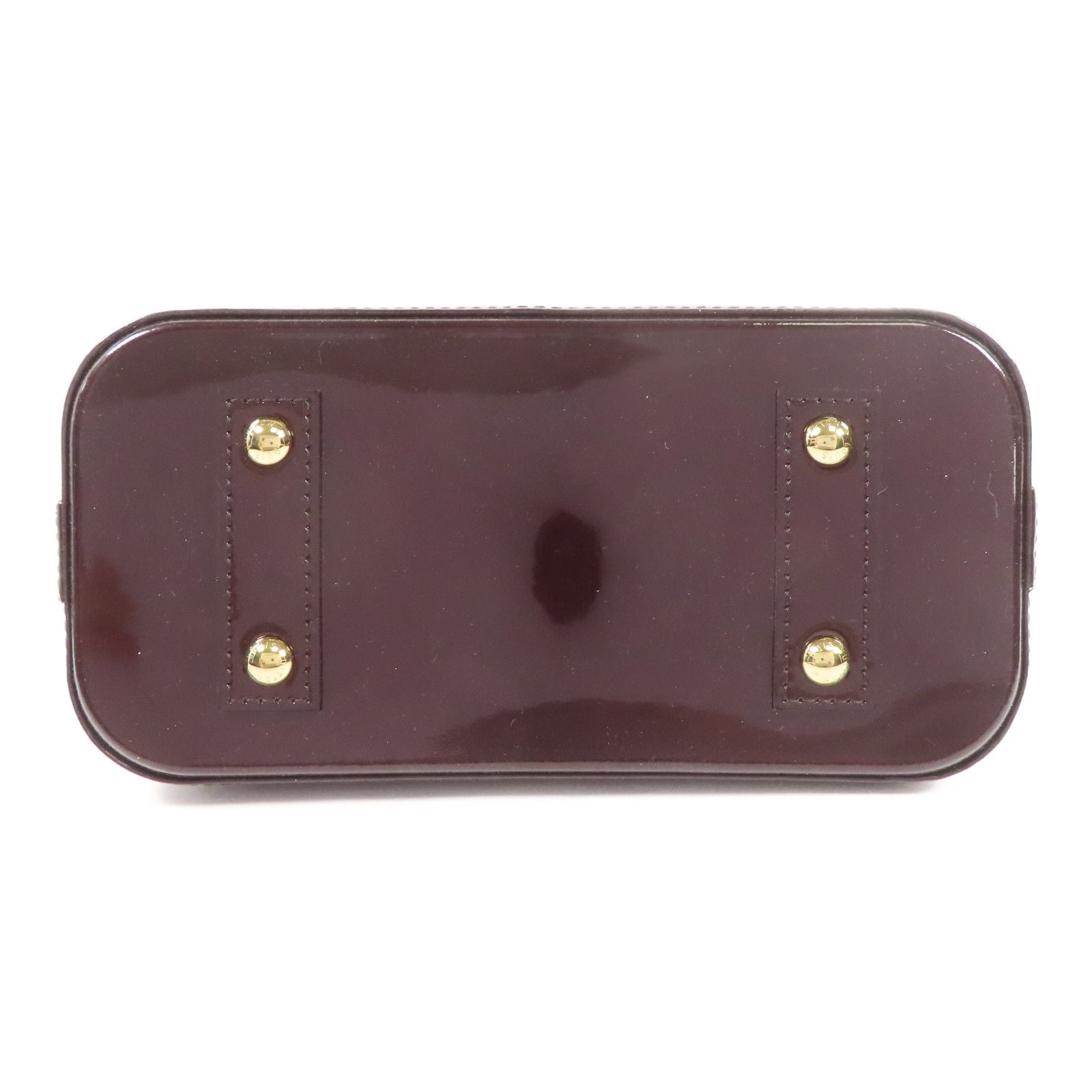 Louis Vuitton Vernis Alma Bb Handmade Shoulder Bag Red Amarante 2way Shoulder Bag M 91678