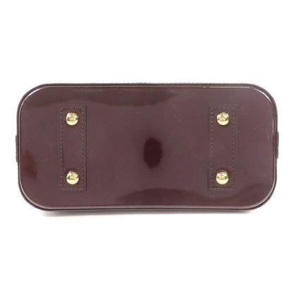 Louis Vuitton Vernis Alma Bb Handmade Shoulder Bag Red Amarante 2way Shoulder Bag M 91678