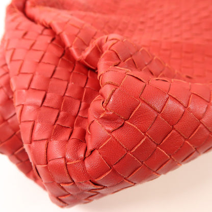Bottega Veneta Sheepskin Leather Shoulder Bag Red Lambskin (sheep Leather)