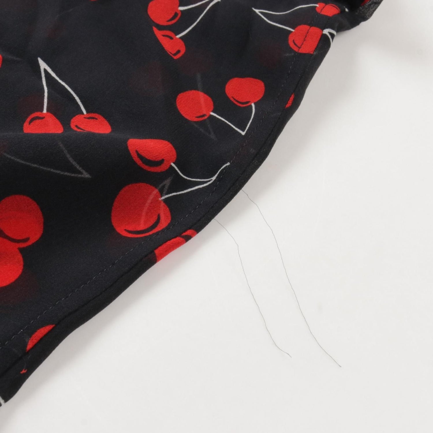 Saint Laurent Paris Blouse Black Red White Silk