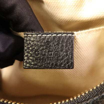 Gucci Cowhide Leather Shoulder Bag Black Calfskin (cowhide) 308364