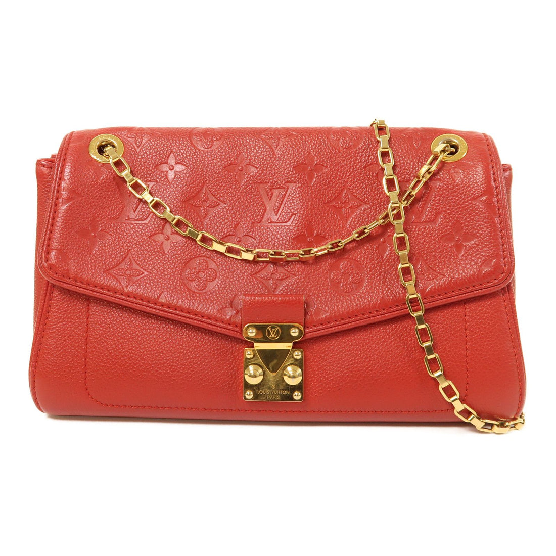 Louis Vuitton Empreinte St.germain Pm Kinxen Shoulder Back Bag Red Shoulder Bag M 48949