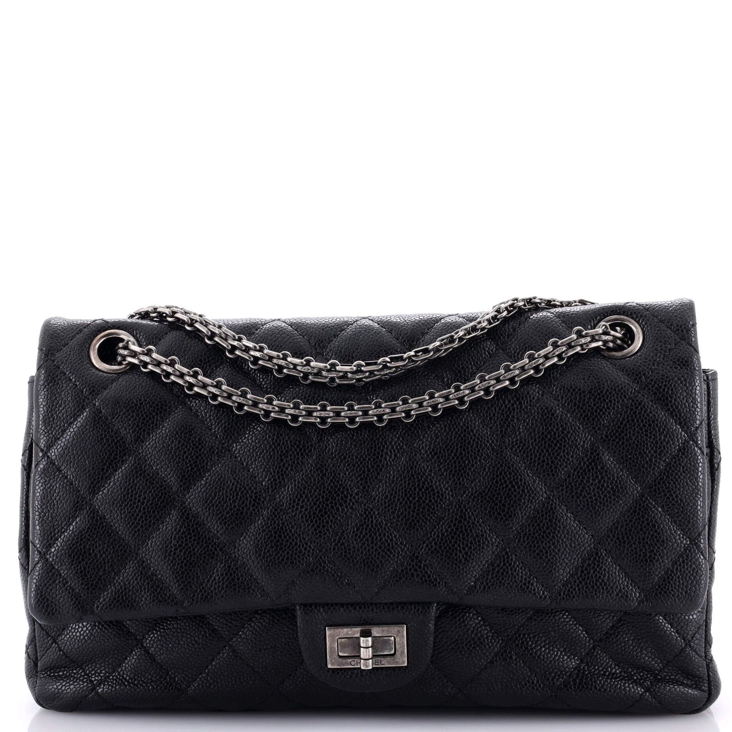 Chanel Reissue 2.55 Flap Bag Quilted Caviar 226