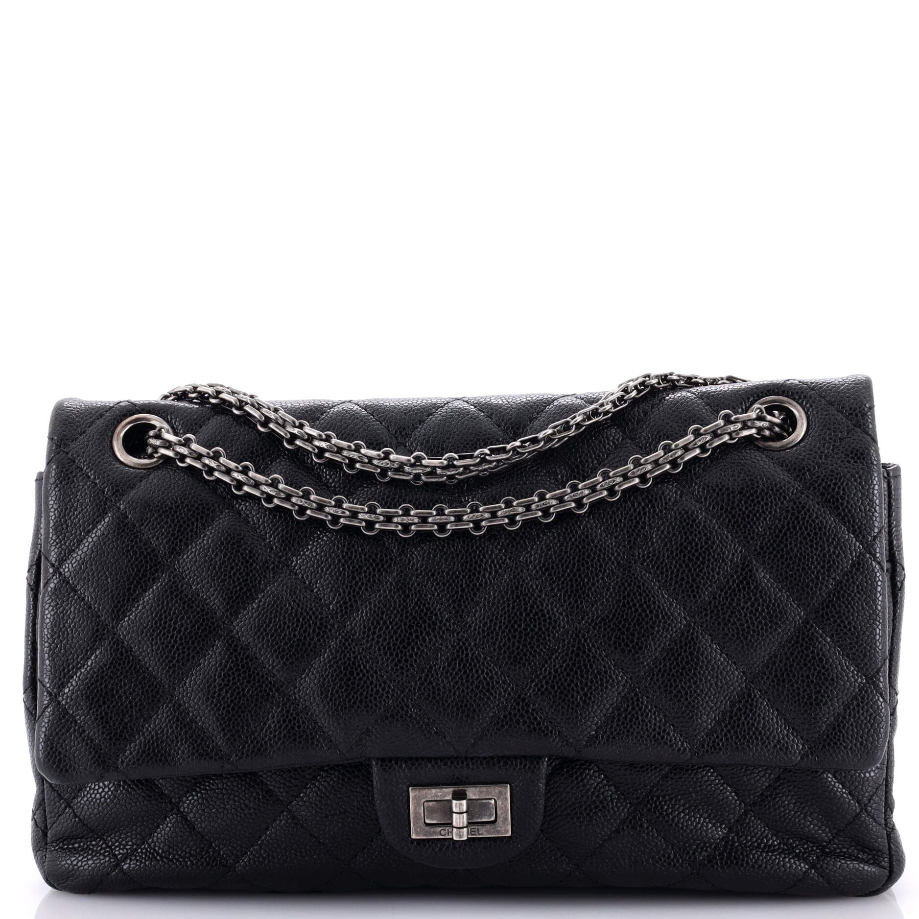 Chanel Reissue 2.55 Flap Bag Quilted Caviar 226