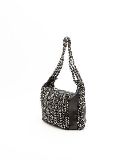 Chanel Triple Chain Hobo Bag