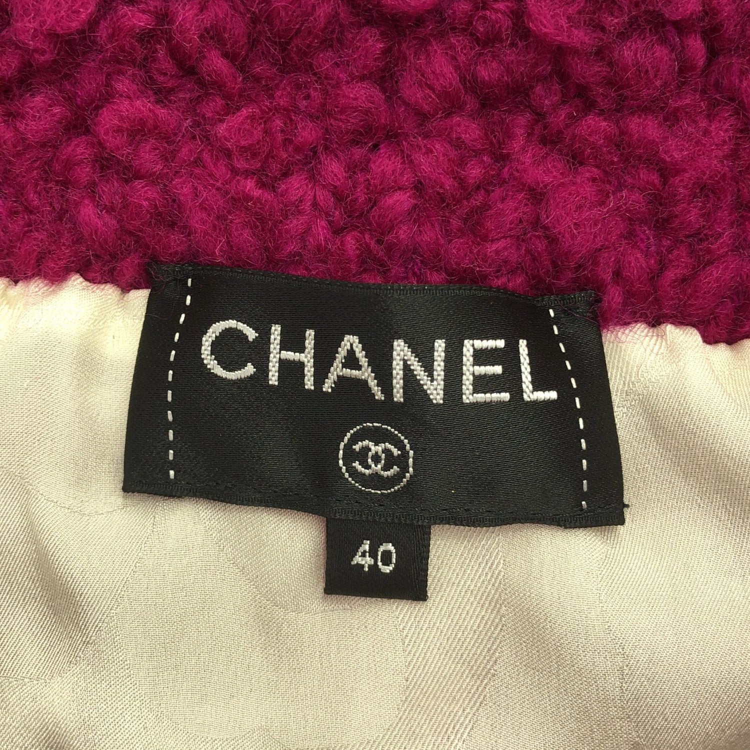 Chanel Pink Knit Blouson Blouson Wool P 62173k 47609