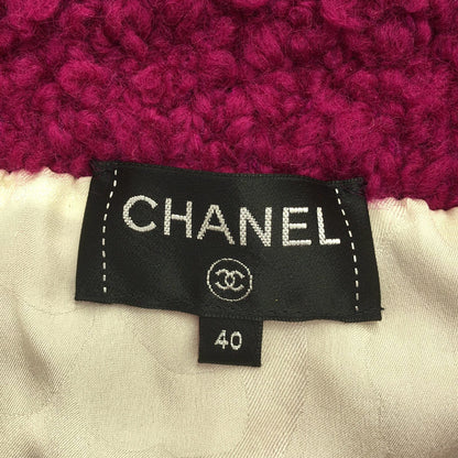Chanel Pink Knit Blouson Blouson Wool P 62173k 47609