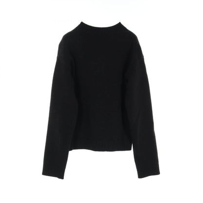 Gucci Intarsia Wool Top Knitwear Sweater 770072 Wool Black Logo 