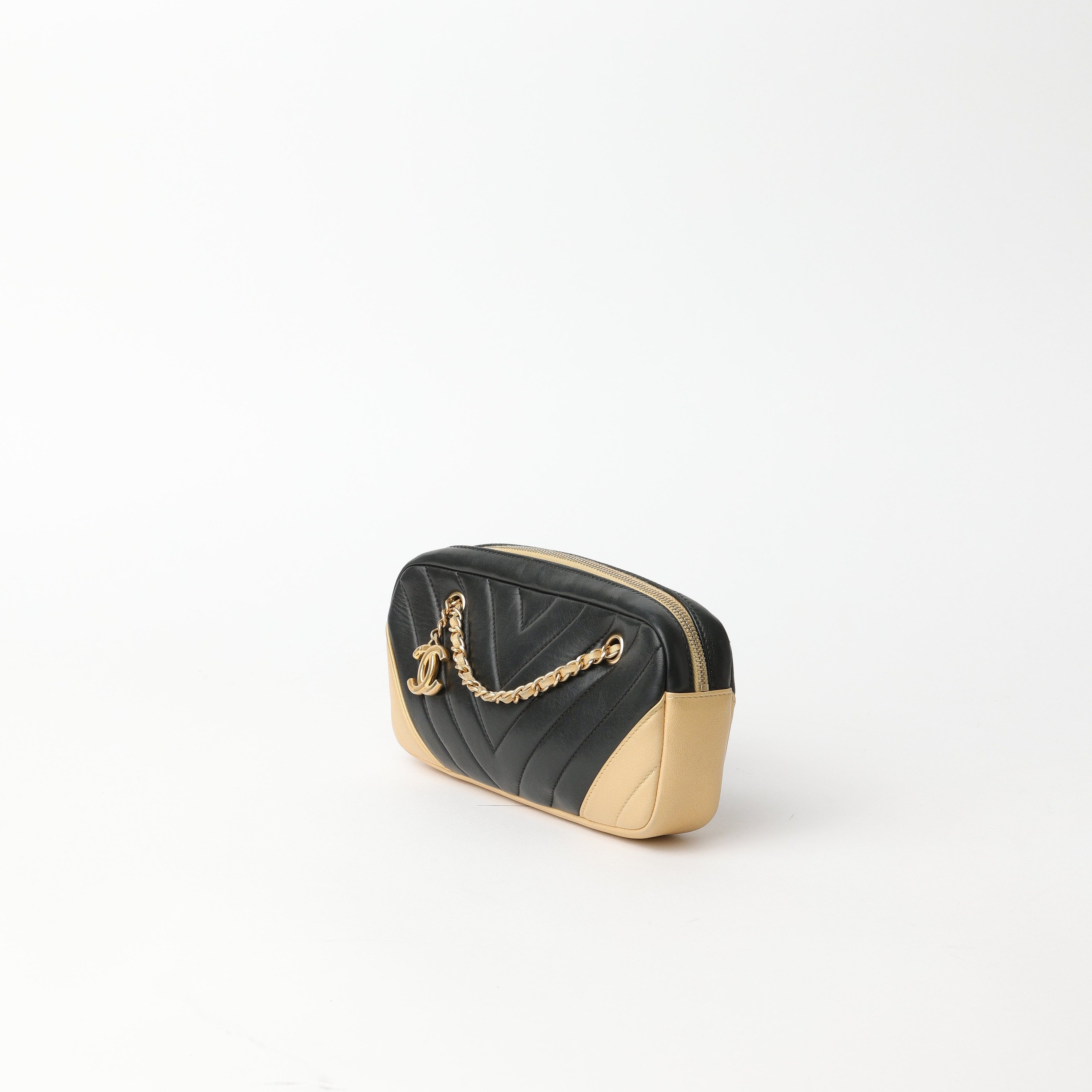 Chanel Chevron Charm Camera Bag