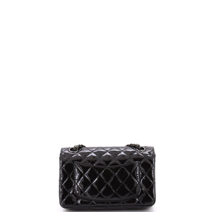 Chanel So Black Reissue 2.55 Flap Bag Quilted Patent Mini