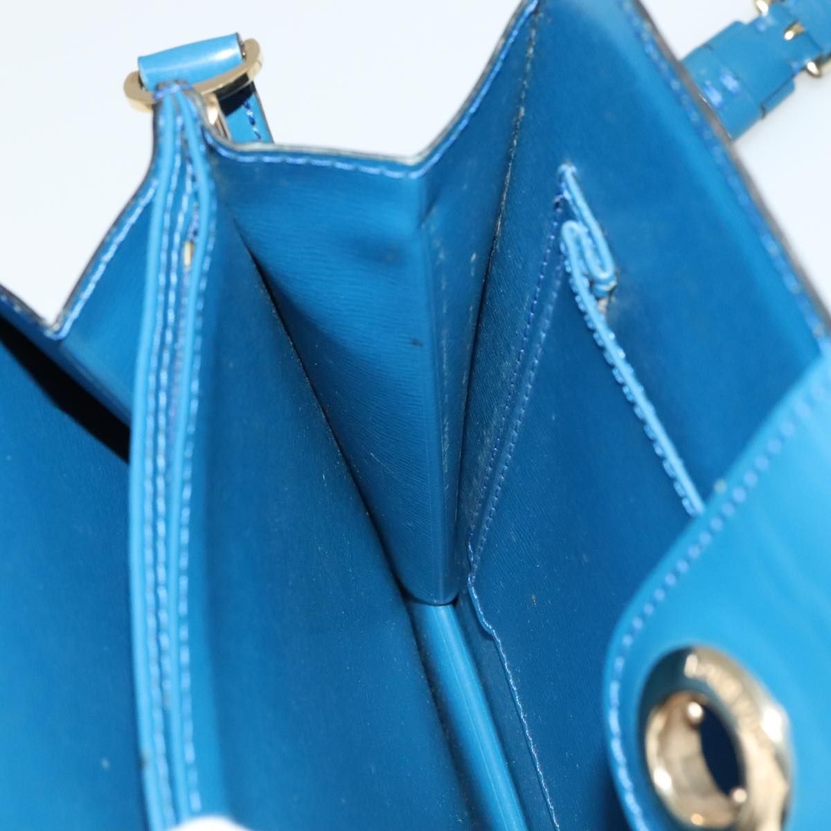 Louis Vuitton Epi Capuchin Shoulder Bag Blue M 52345 Lv Auth